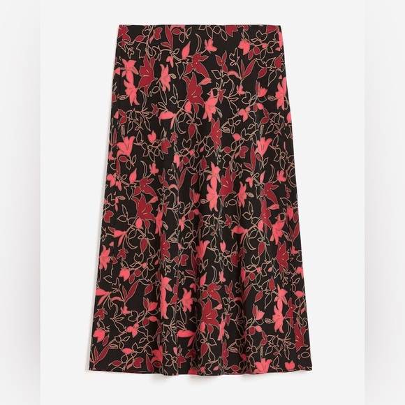 Pennington's Floral Satin Maxi Slip Skirt Size 24 - Picture 4 of 14